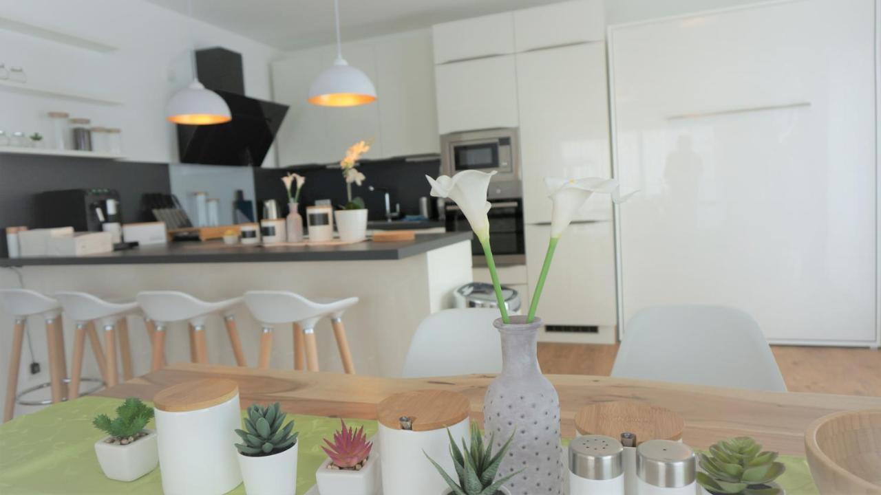 Panorama Penthouse Apartment Mit Klima Und Whirlpool Fuer Bis Zu 6 Personen Frankenthal  Eksteriør bilde