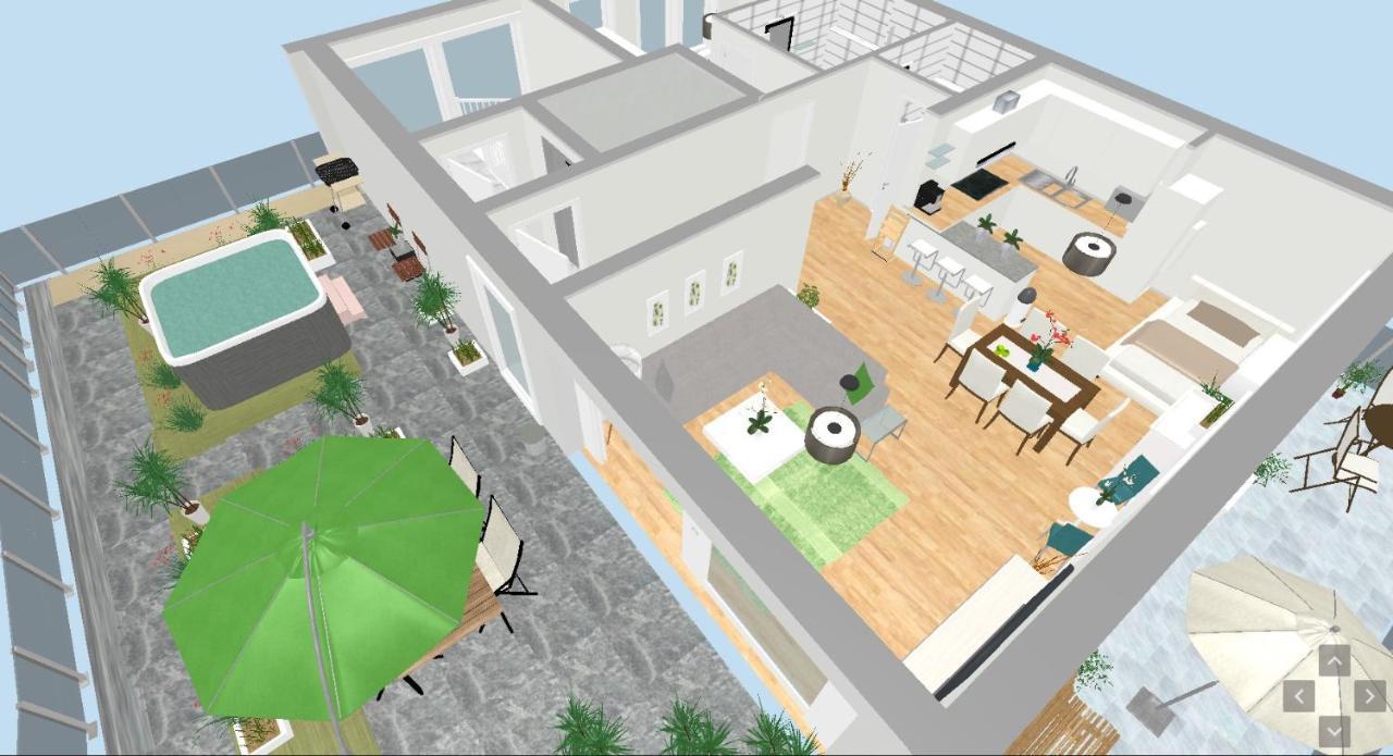 Panorama Penthouse Apartment Mit Klima Und Whirlpool Fuer Bis Zu 6 Personen Frankenthal  Eksteriør bilde