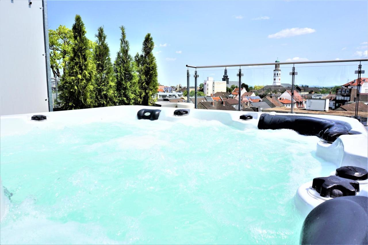 Panorama Penthouse Apartment Mit Klima Und Whirlpool Fuer Bis Zu 6 Personen Frankenthal  Eksteriør bilde